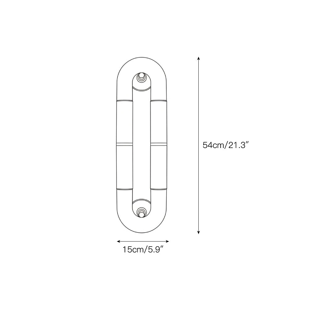 Alabaster Banded KoKo Sconce — view 3