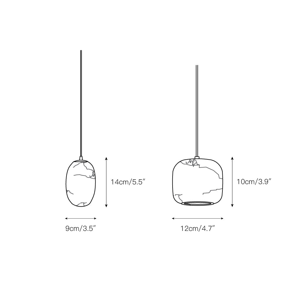 Alabaster Bedside Pendant Light — view 3