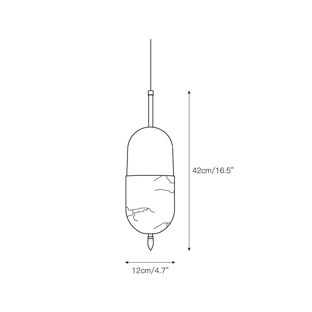 Alabaster Bolus Pendant Light — view 6