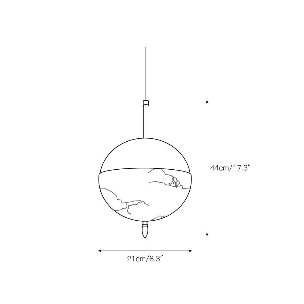 Alabaster Bolus Pendant Light — view 5