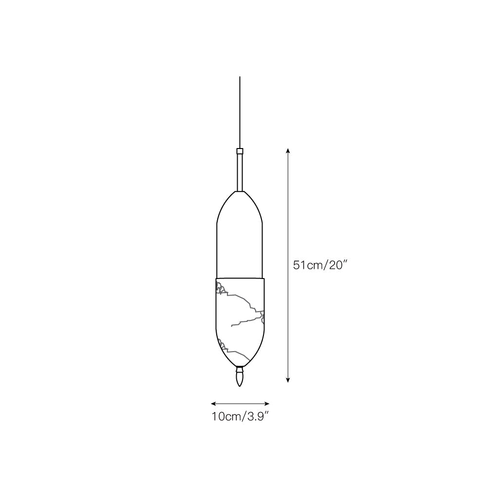 Alabaster Bolus Pendant Light — view 4