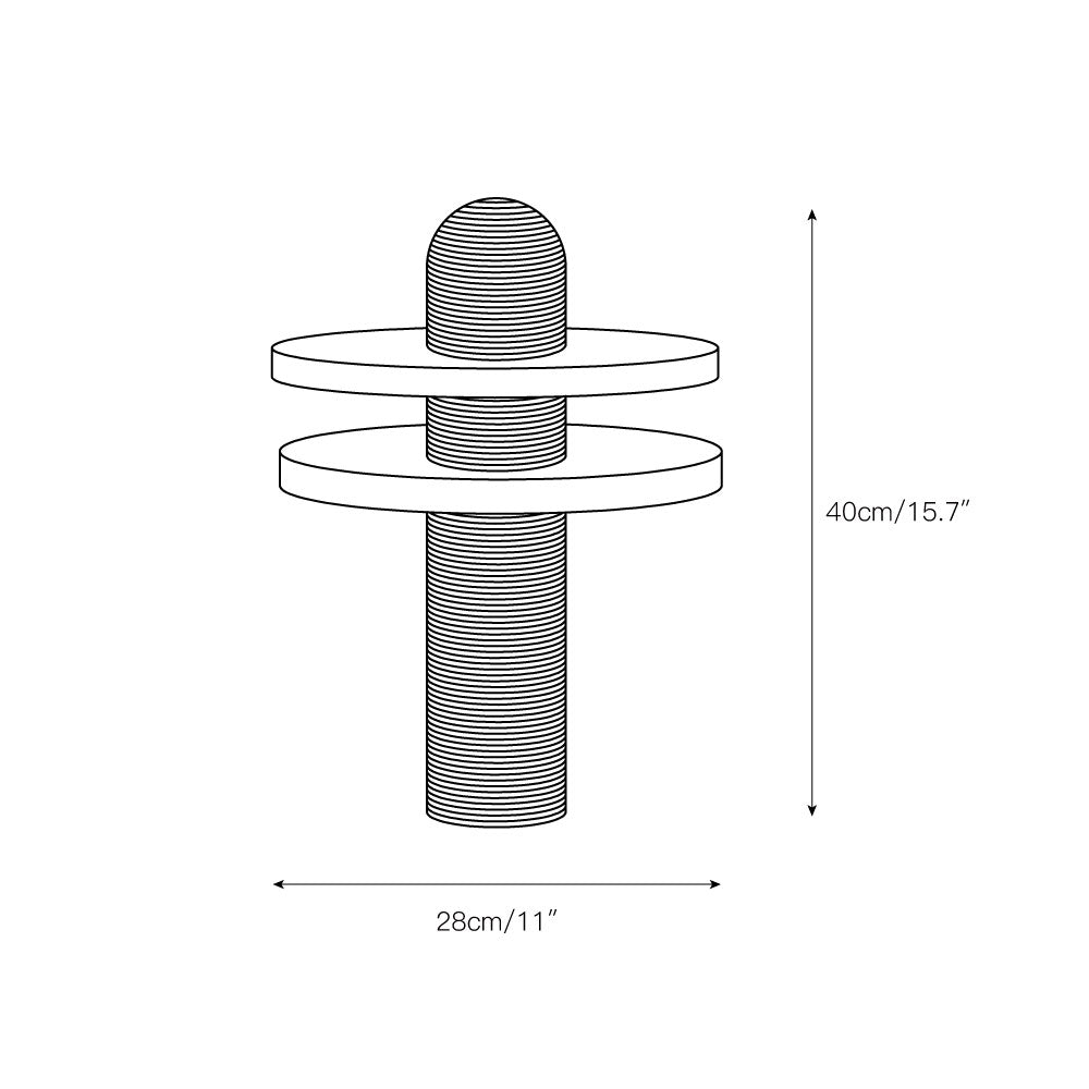 Alabaster Comet Table Lamp — view 3