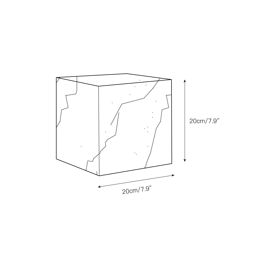 Alabaster Cubic Table Lamp — view 3