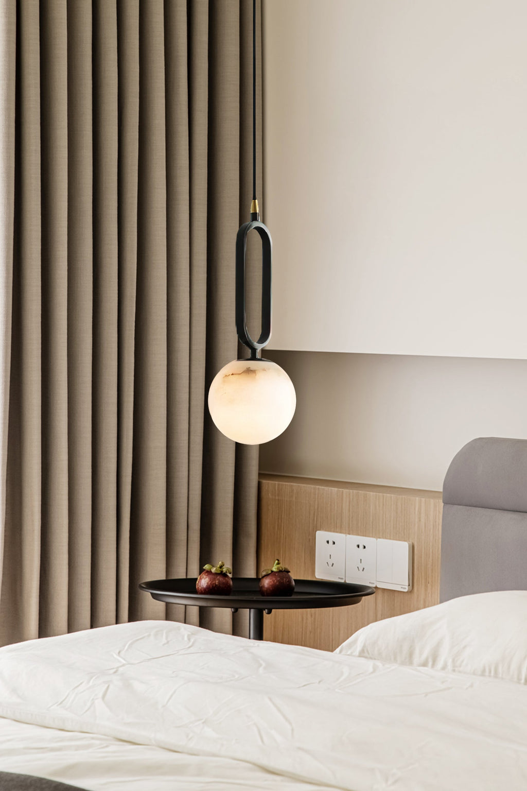 Alabaster Ball Pendant Lamp — view 14