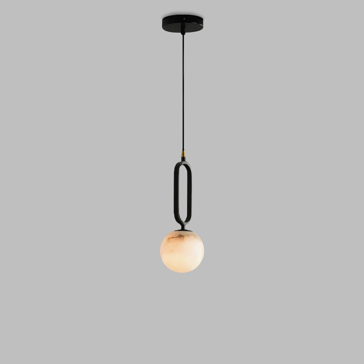 Alabaster Ball Pendant Lamp — view 17