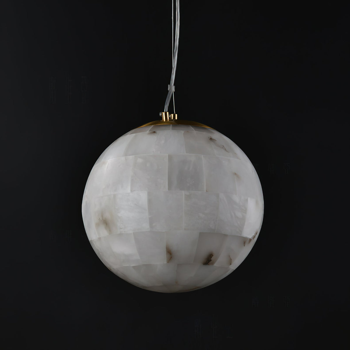 Alabaster Ball Pendant Light — view 13
