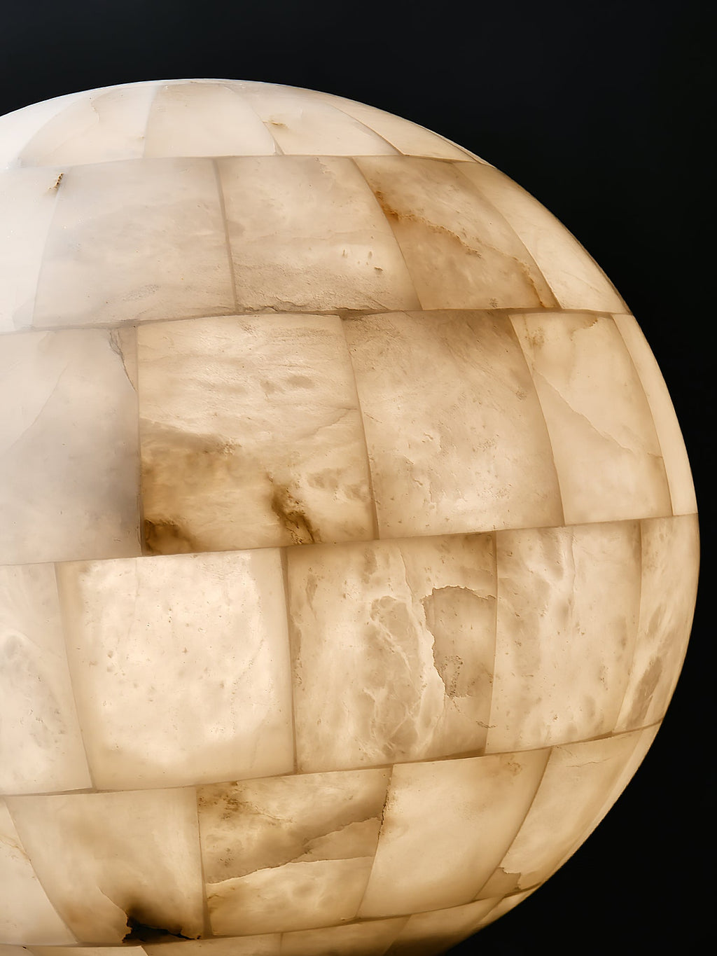 Alabaster Ball Pendant Light — view 17