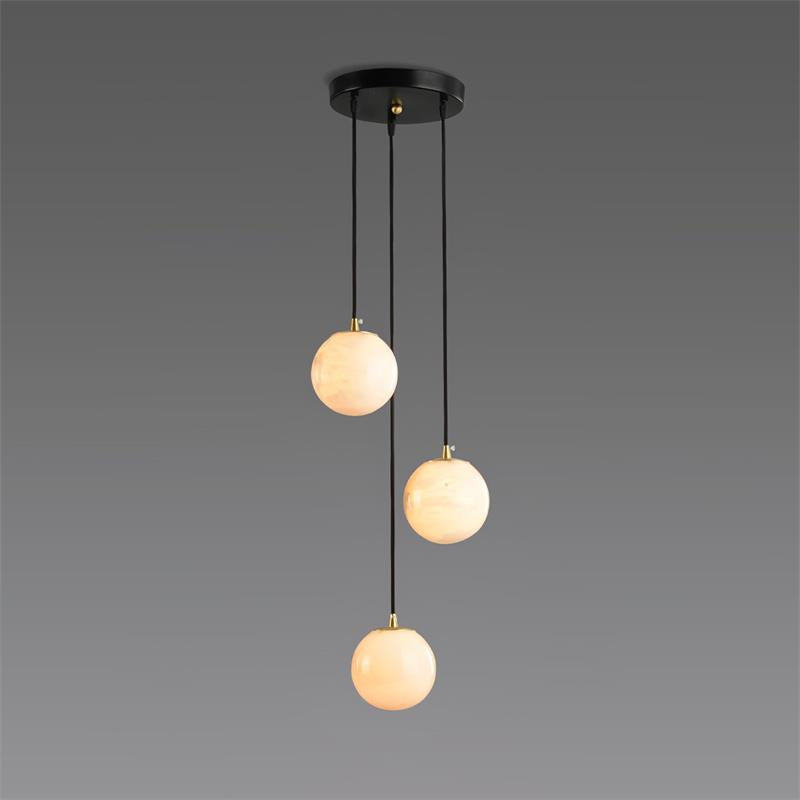 Alabaster Balls Cluster Chandelier — view 36