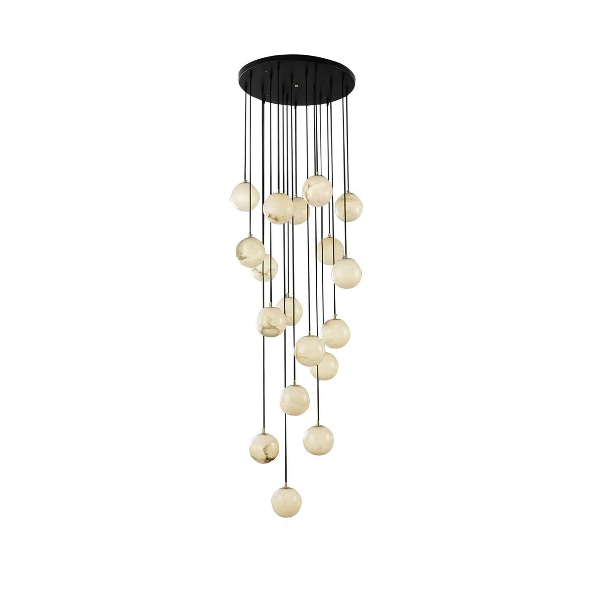 Alabaster Balls Cluster Chandelier — view 32