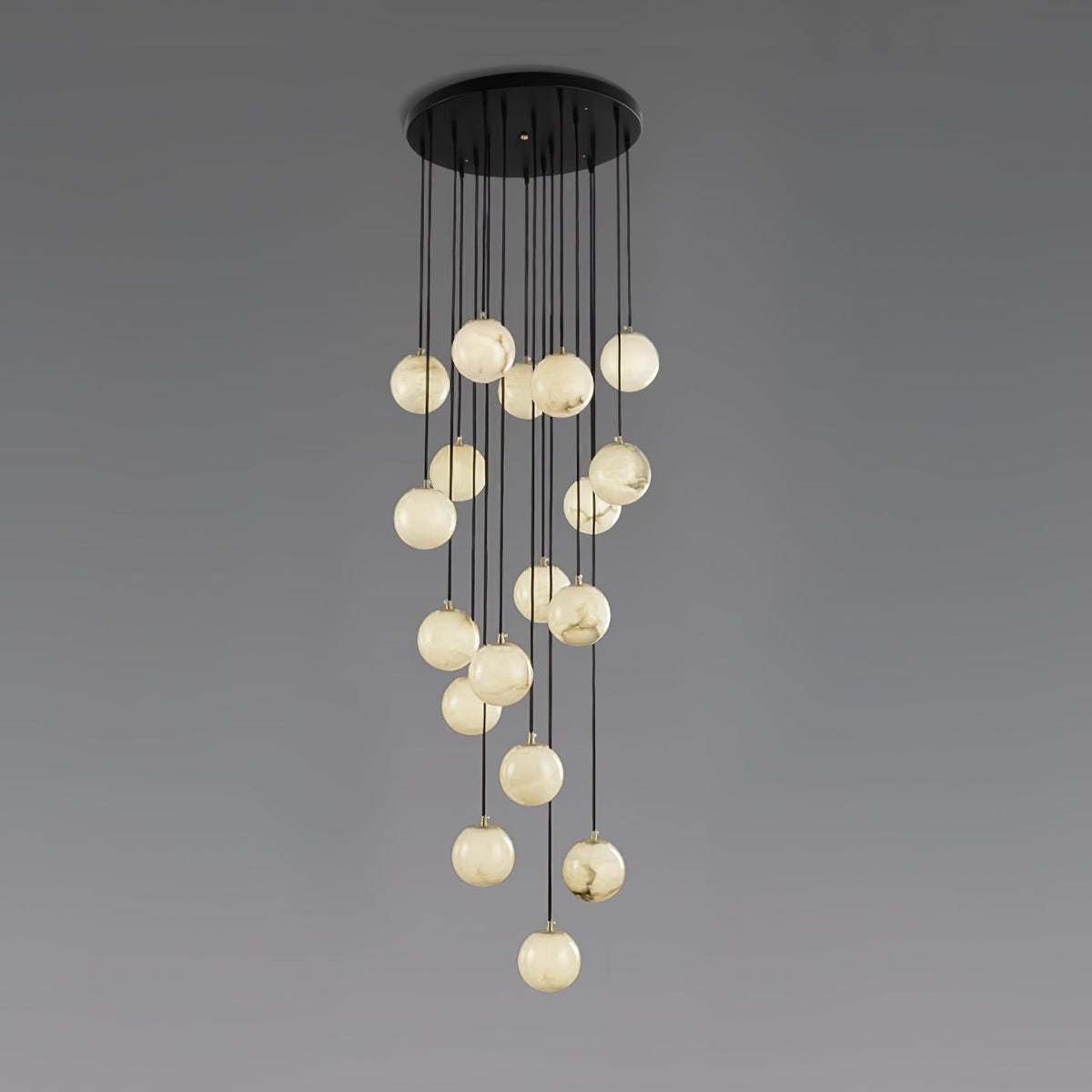 Alabaster Balls Cluster Chandelier — view 39