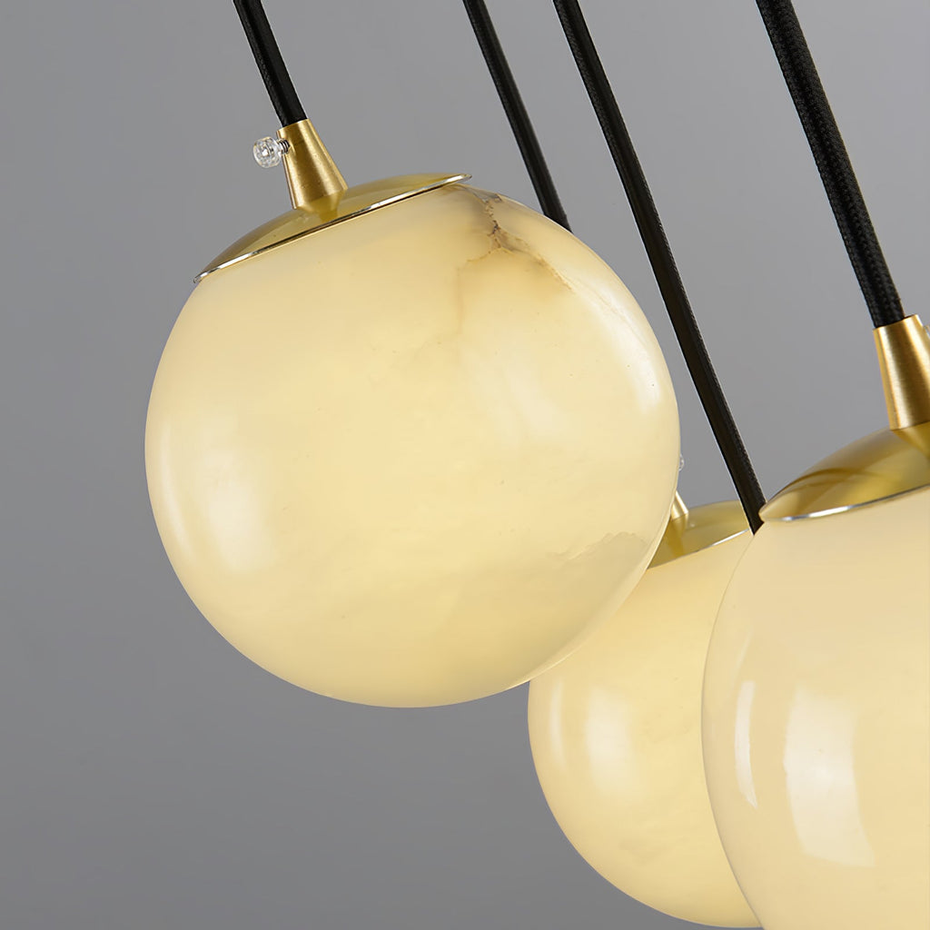 Alabaster Balls Cluster Chandelier — view 41