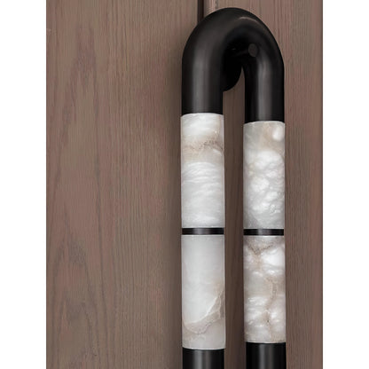 Alabaster Banded KoKo Sconce