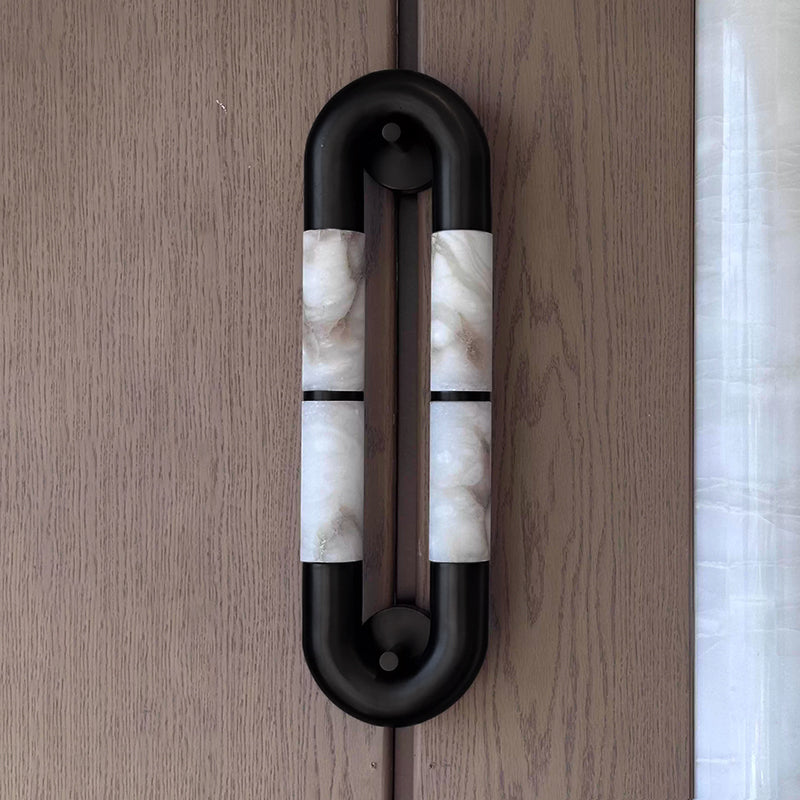 Alabaster Banded KoKo Sconce — view 14