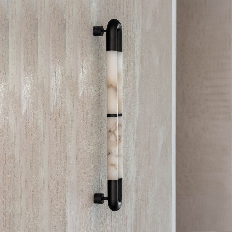 Alabaster Banded KoKo Sconce — view 15