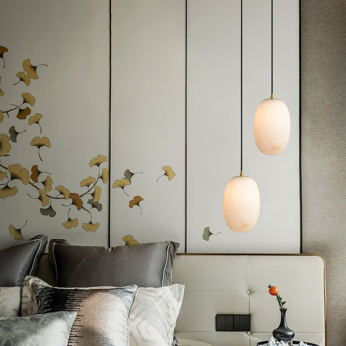 Alabaster Bedside Pendant Light — view 12