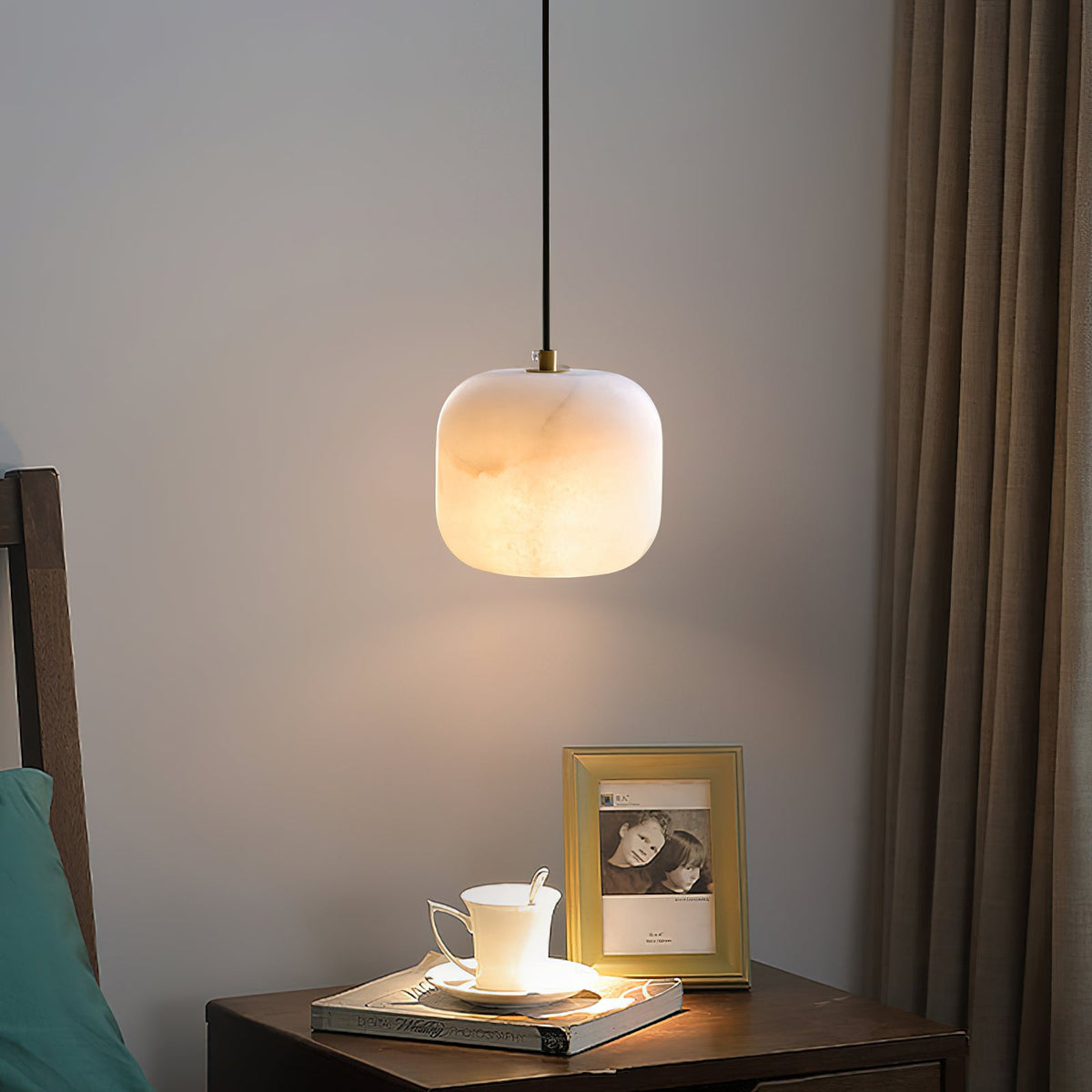 Alabaster Bedside Pendant Light — view 13
