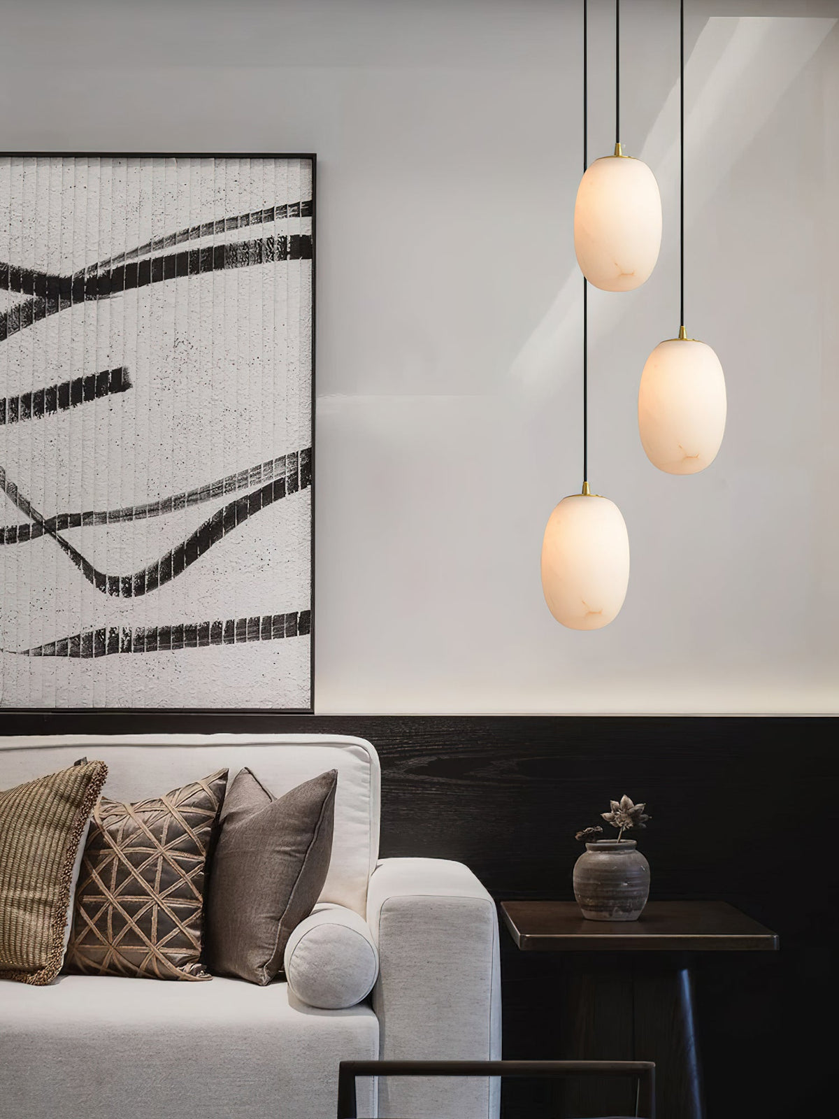 Alabaster Bedside Pendant Light — view 17