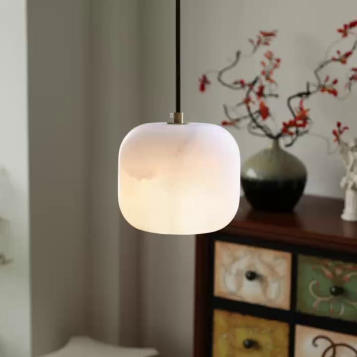 Alabaster Bedside Pendant Light — view 2