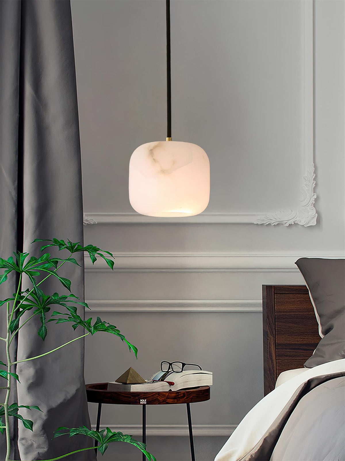 Alabaster Bedside Pendant Light — view 20