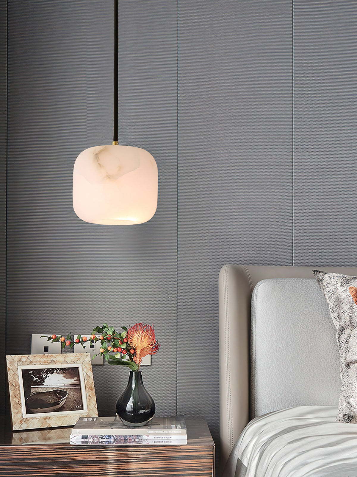 Alabaster Bedside Pendant Light — view 21