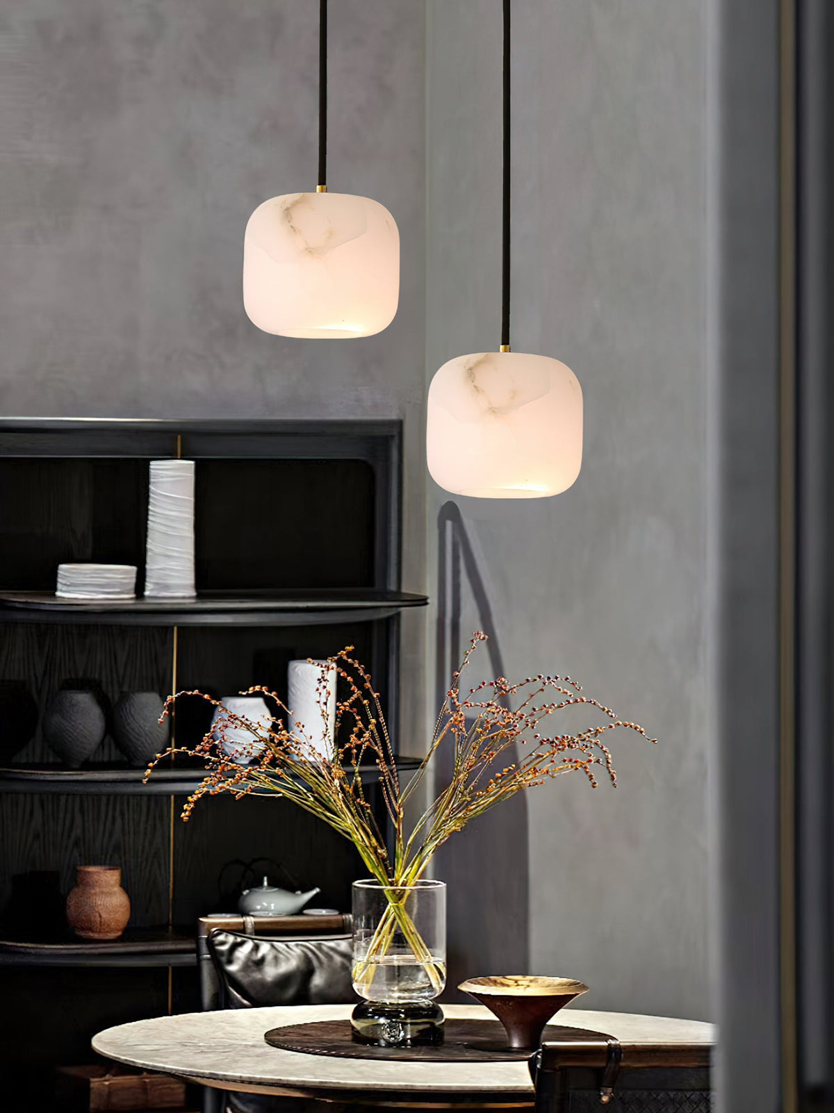 Alabaster Bedside Pendant Light — view 22