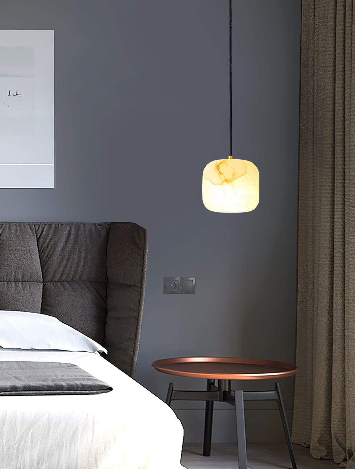 Alabaster Bedside Pendant Light — view 23