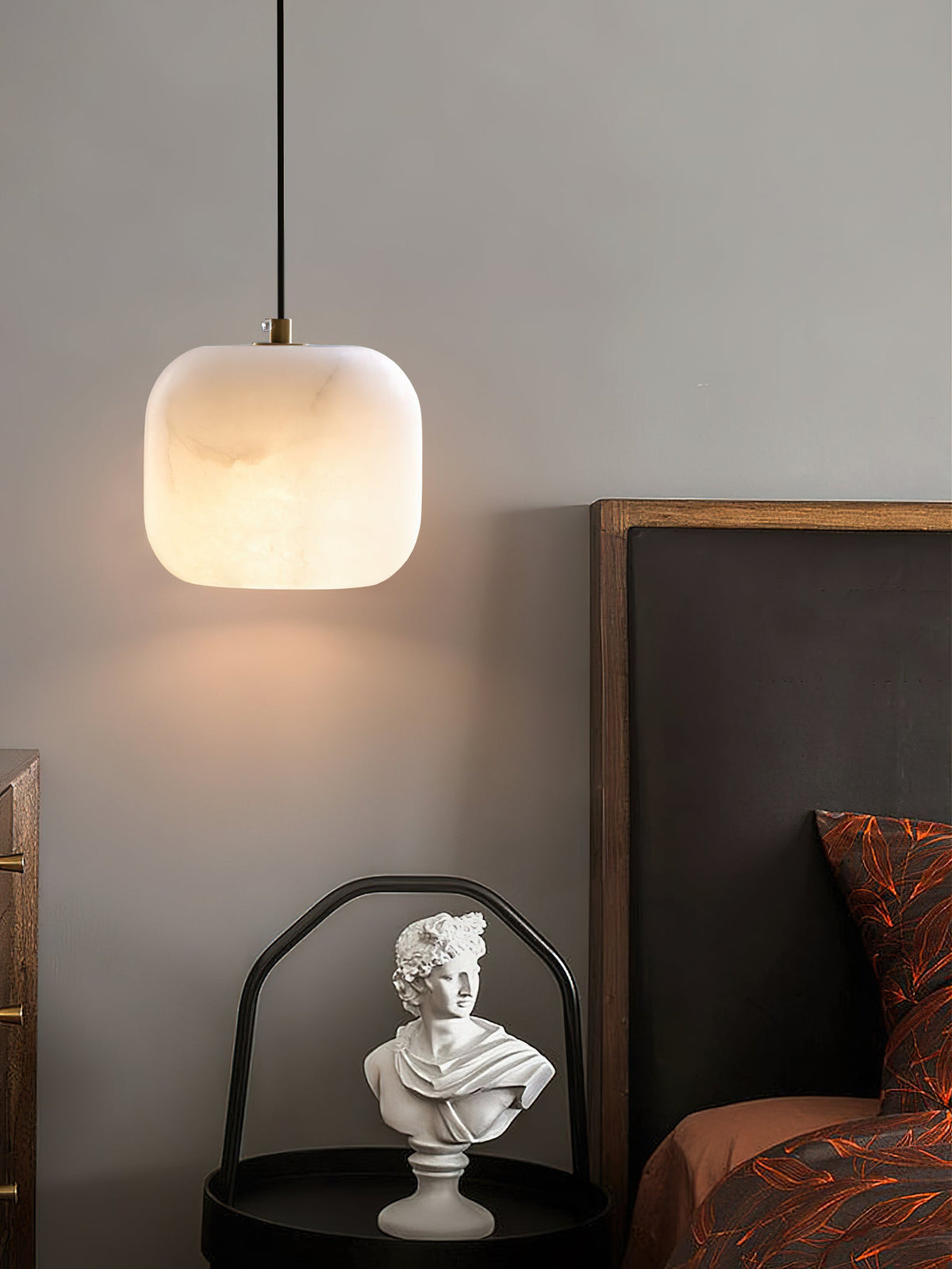 Alabaster Bedside Pendant Light — view 25