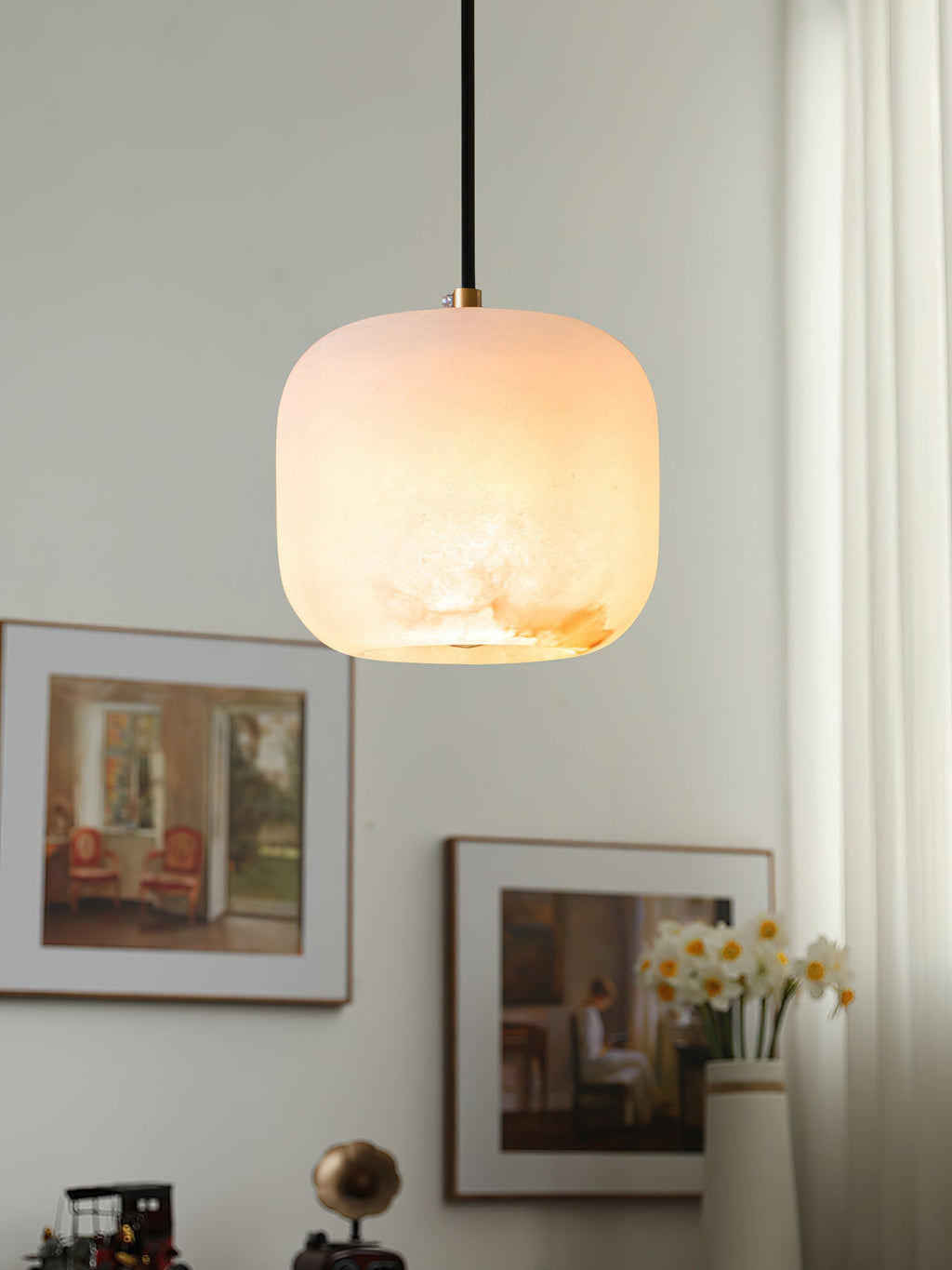 Alabaster Bedside Pendant Light — view 26