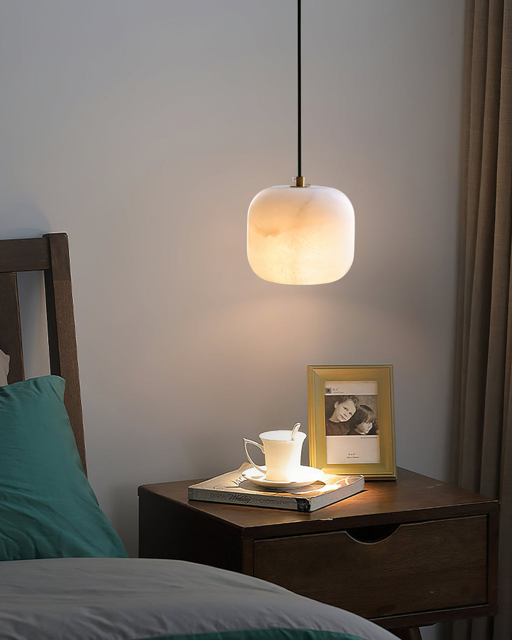 Alabaster Bedside Pendant Light — view 27