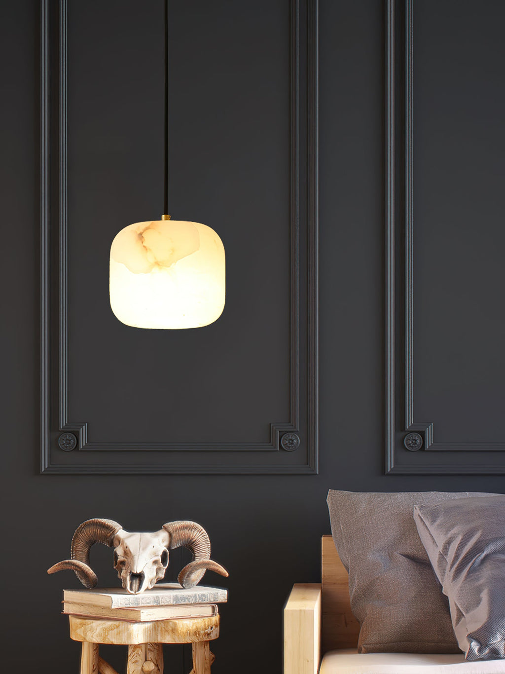 Alabaster Bedside Pendant Light — view 28