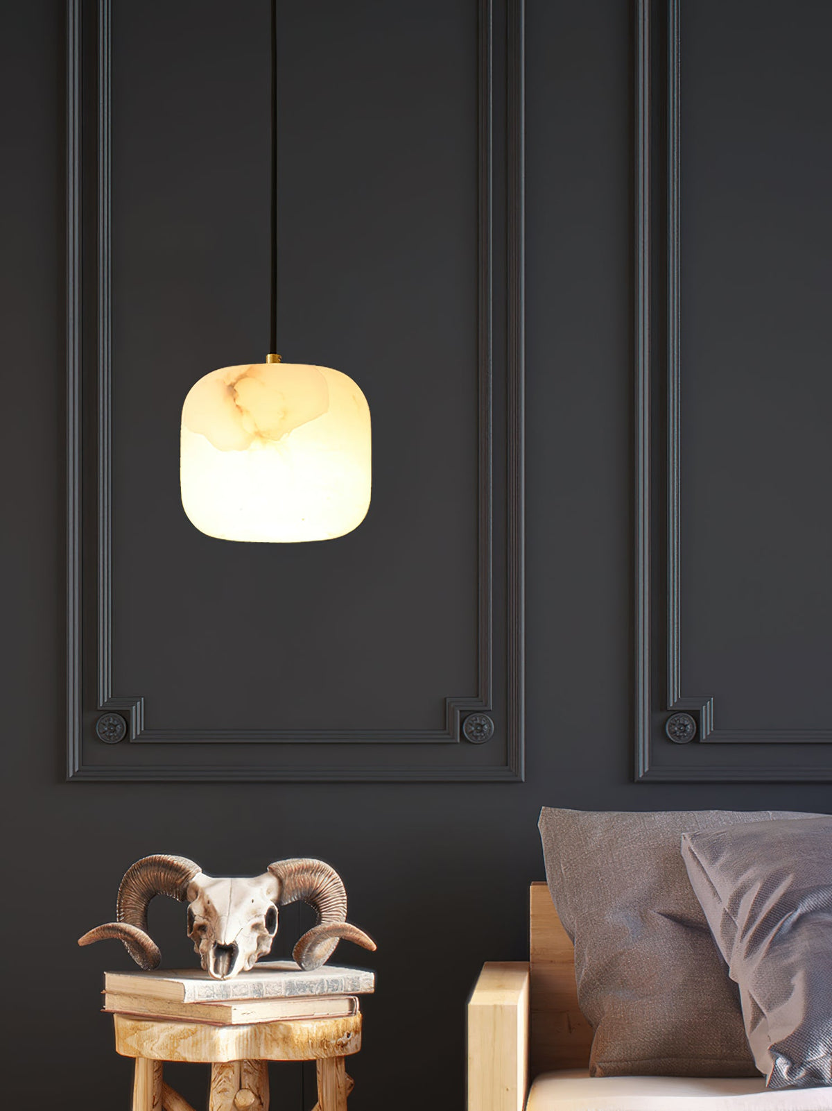 Alabaster Bedside Pendant Light — view 28