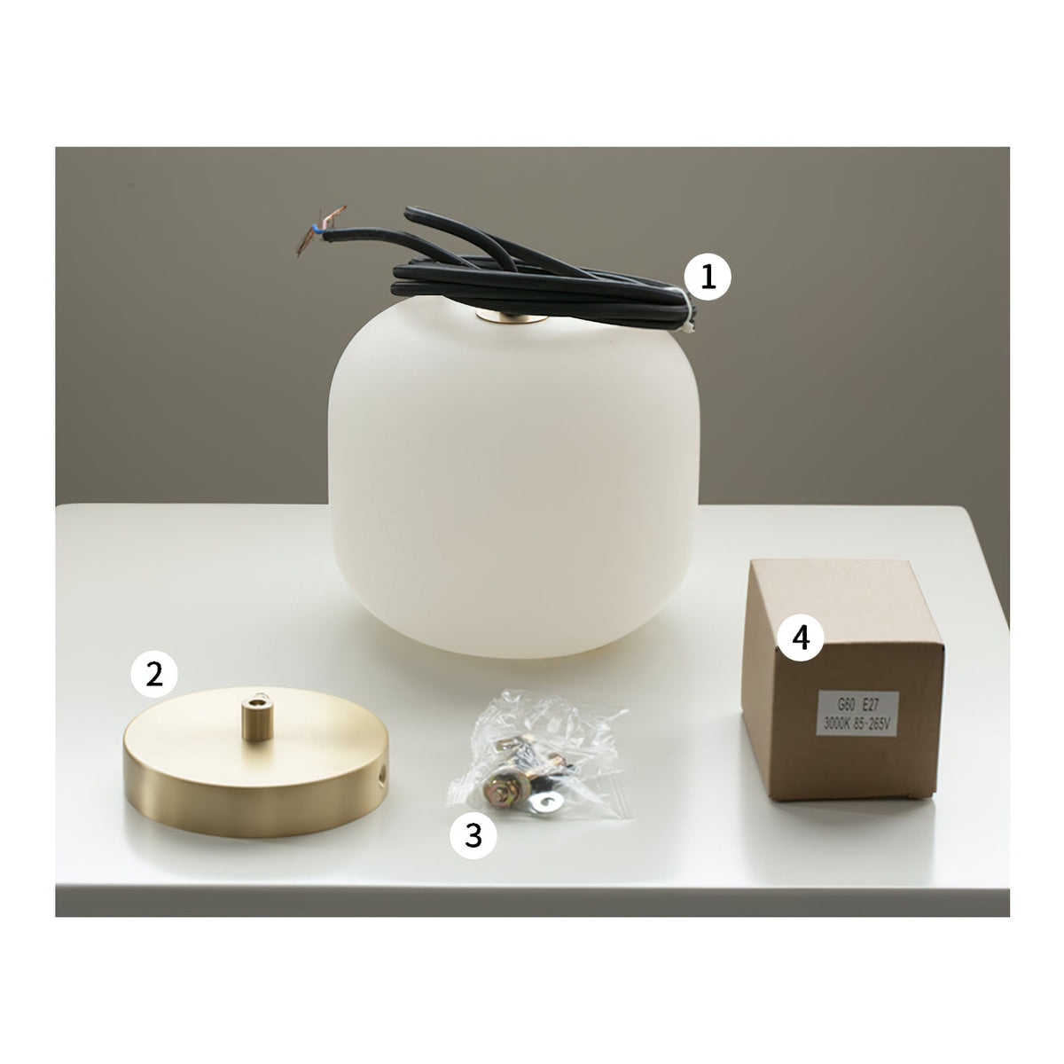 Alabaster Bedside Pendant Light — view 37