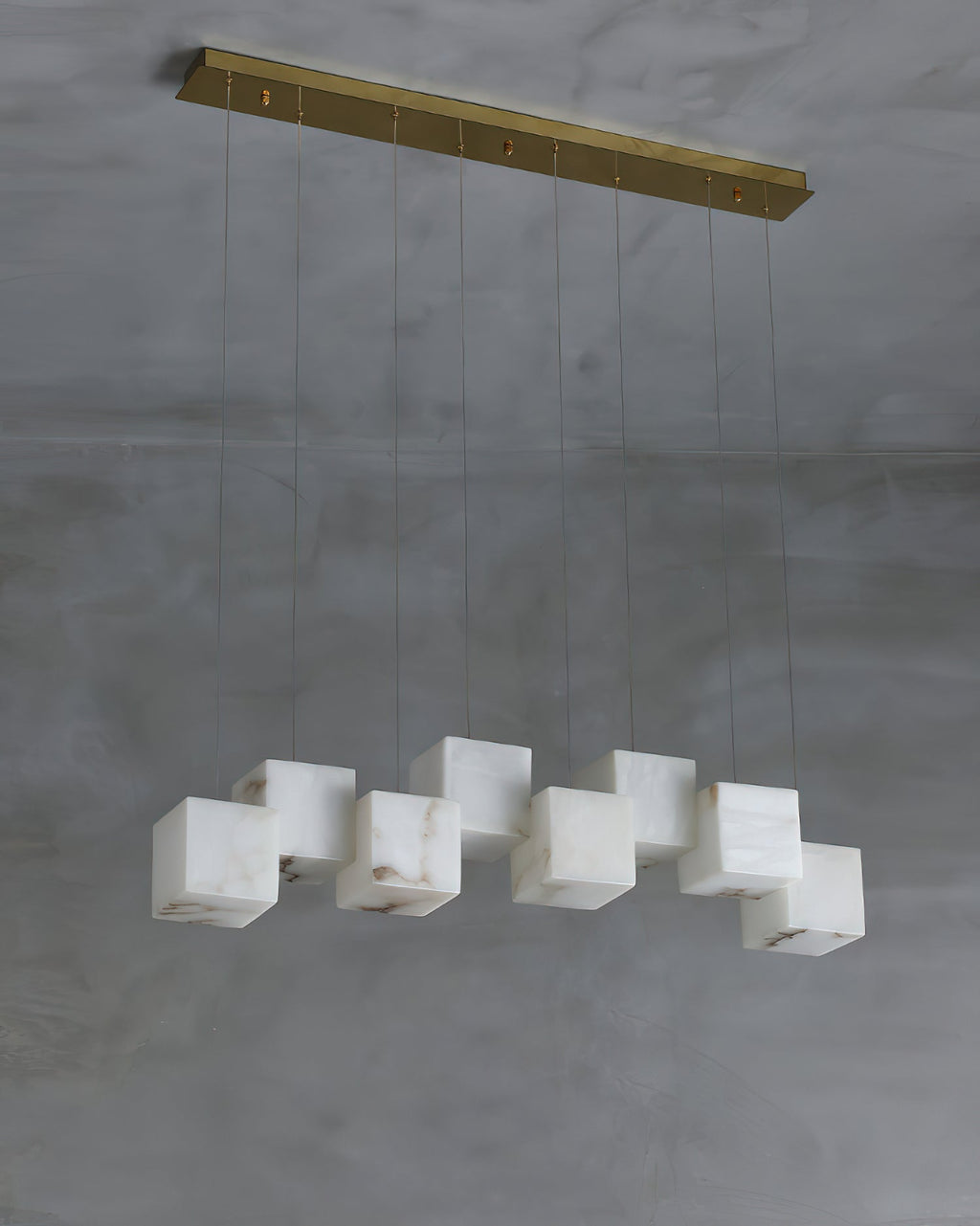 Alabaster Box Chandelier — view 18
