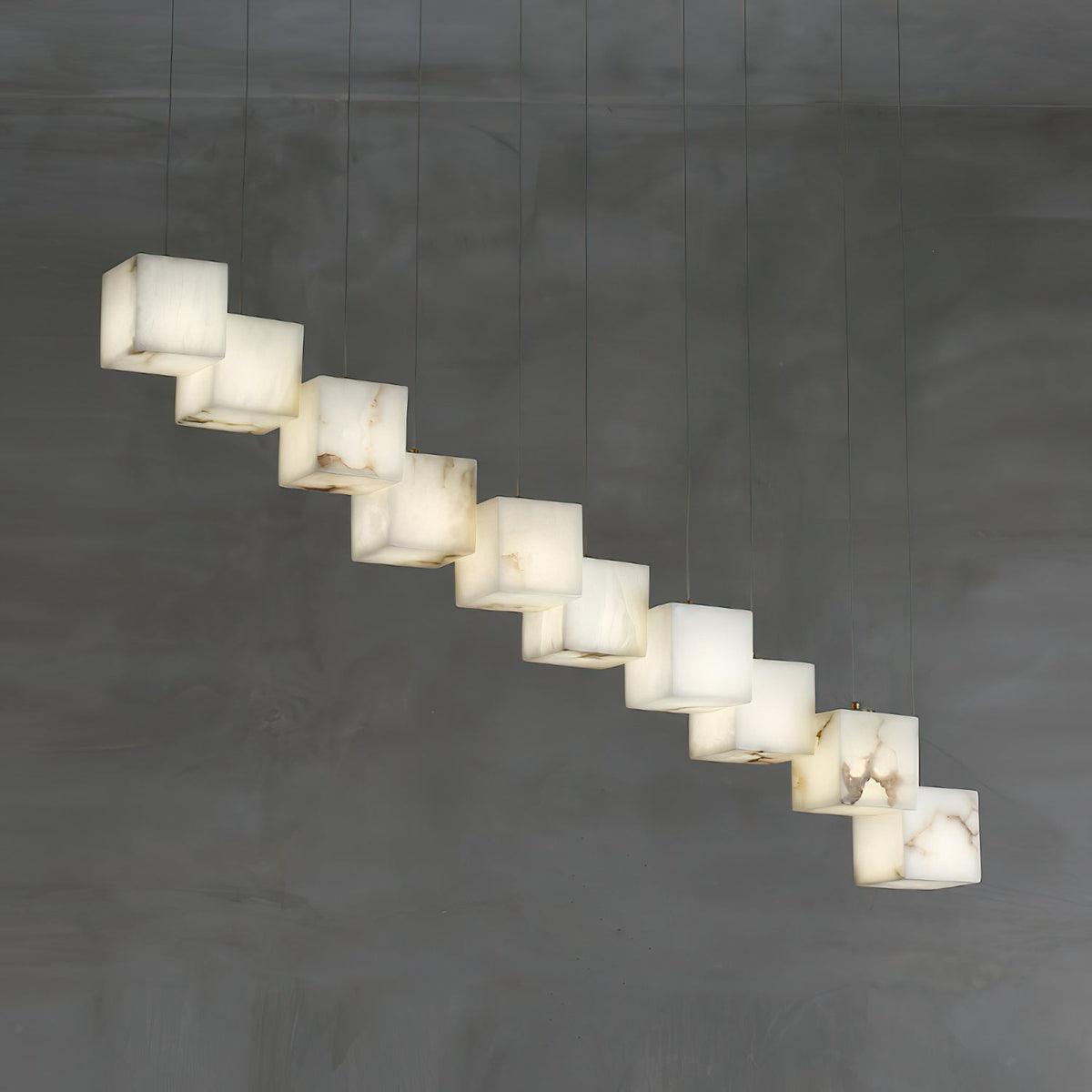 Alabaster Box Chandelier — view 26