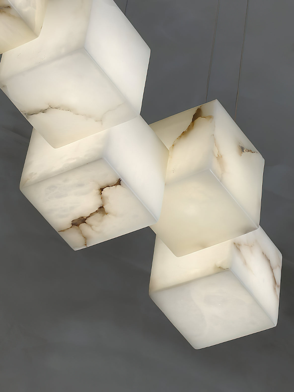 Alabaster Box Chandelier — view 27