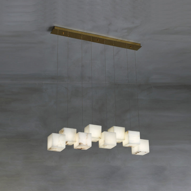 Alabaster Box Chandelier — view 20