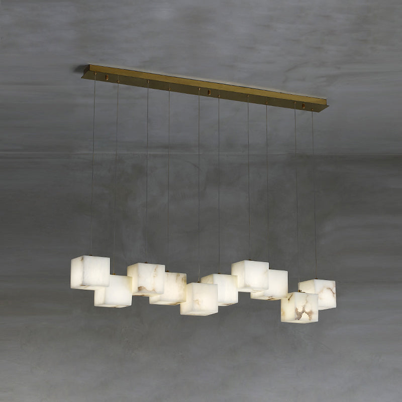 Alabaster Box Chandelier — view 21