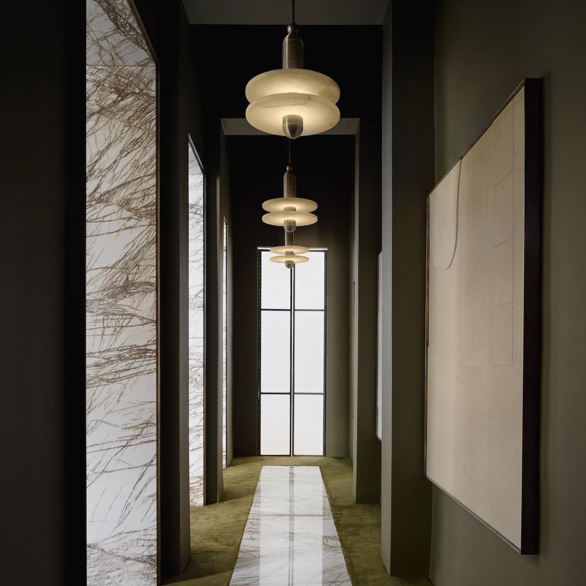 Alabaster Comet Pendant Lamp — view 25