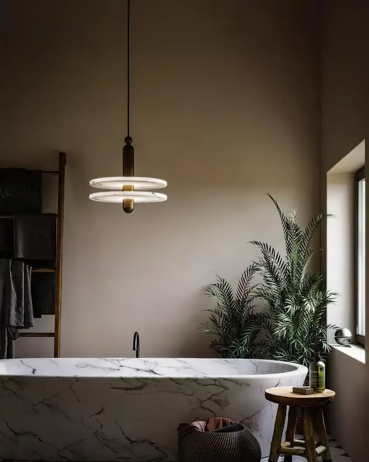 Alabaster Comet Pendant Lamp — view 35