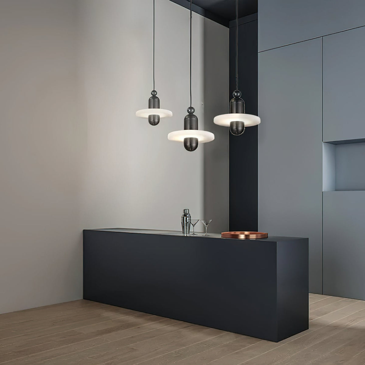 Alabaster Comet Pendant Lamp — view 19