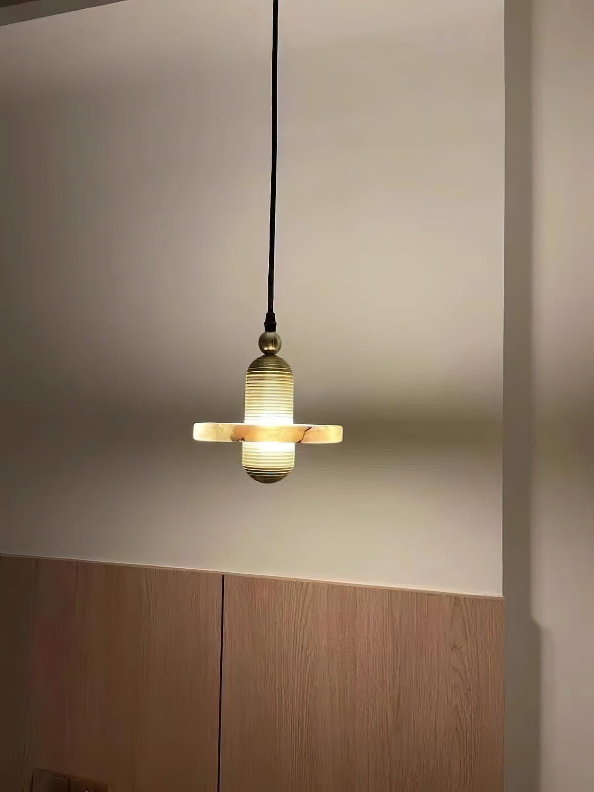 Alabaster Comet Pendant Lamp — view 38