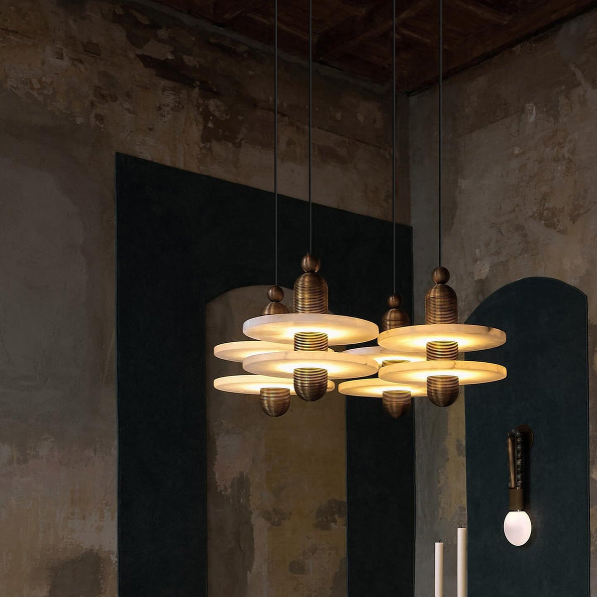 Alabaster Comet Pendant Lamp — view 21