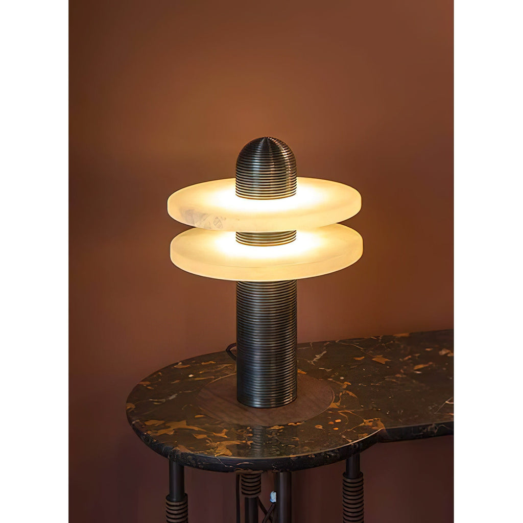 Alabaster Comet Table Lamp — view 13