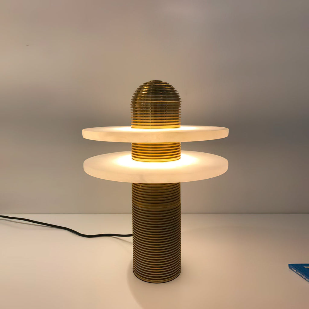 Alabaster Comet Table Lamp — view 17