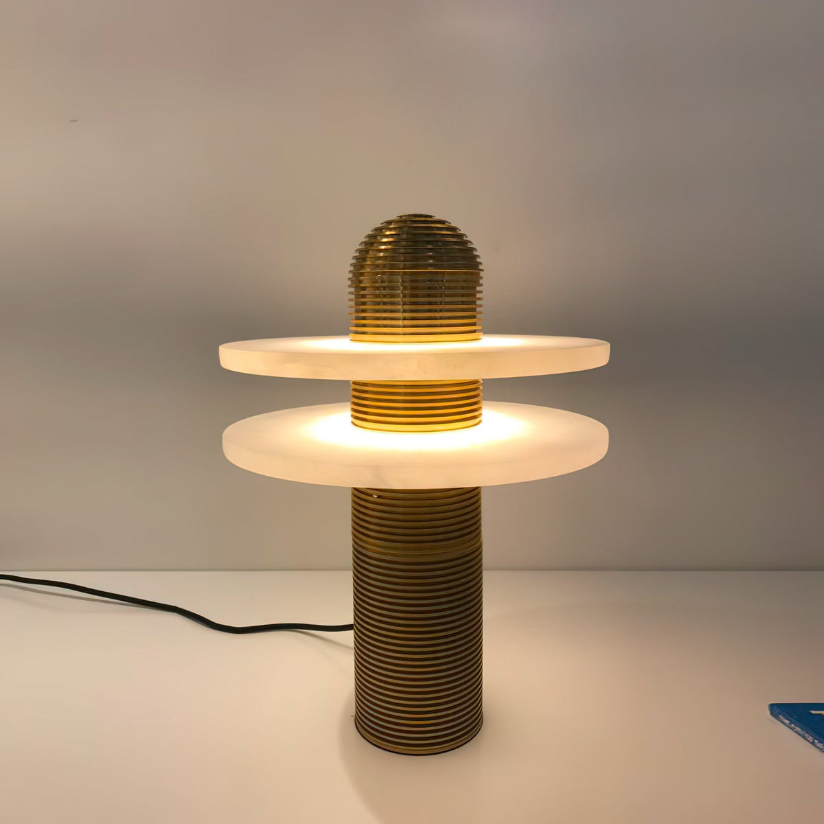 Alabaster Comet Table Lamp — view 17
