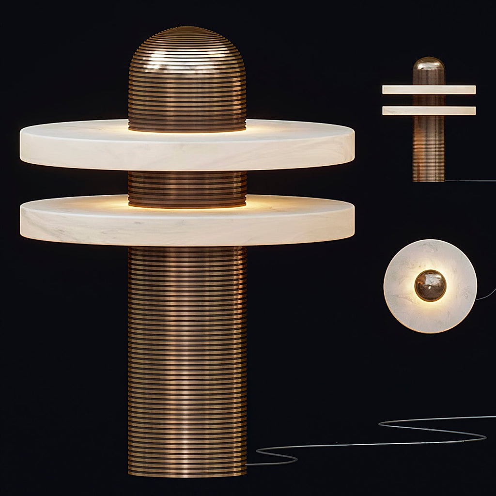 Alabaster Comet Table Lamp — view 14
