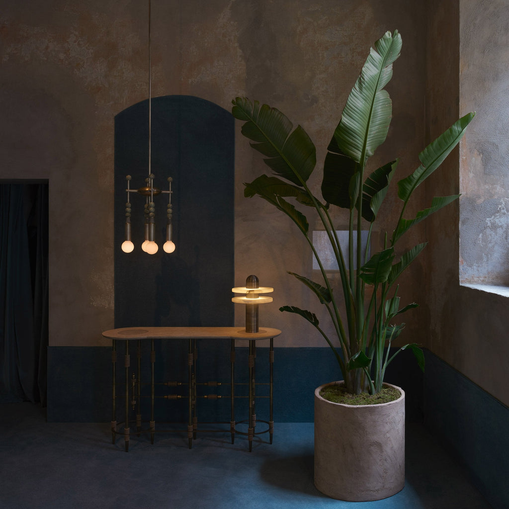 Alabaster Comet Table Lamp — view 7