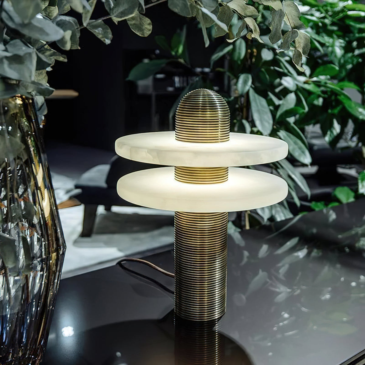 Alabaster Comet Table Lamp — view 5