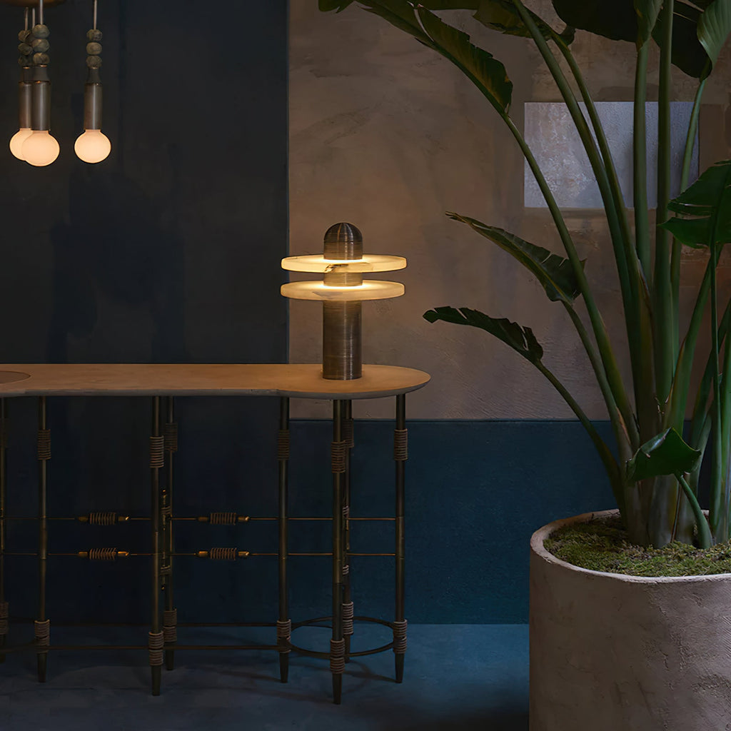 Alabaster Comet Table Lamp — view 8