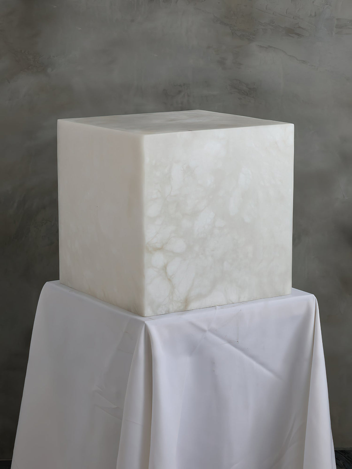 Alabaster Cubic Table Lamp — view 15